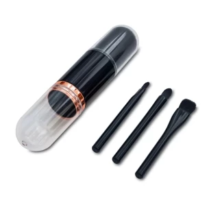 Štětce na make-up v pouzdře Bella - černé