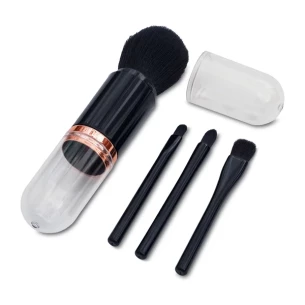 Štětce na make-up v pouzdře Bella - černé