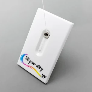 Zrcátko se zubní nití Looky - bílé