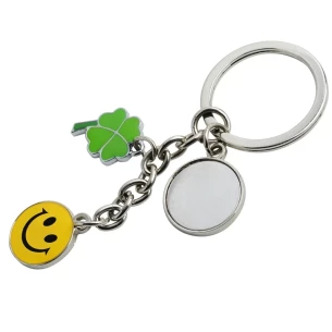 Kovový přívěsek na klíče Luck - stříbrný