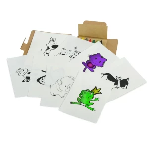 Sada veselých omalovánek - Hnědá