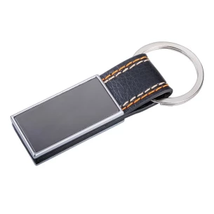 Džínová klíčenka - stříbrná