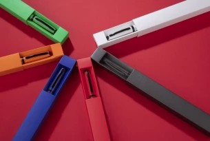 Kuličkové pero RIO v pouzdře - modré