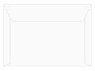 Kartonová kurýrní obálka - bílá