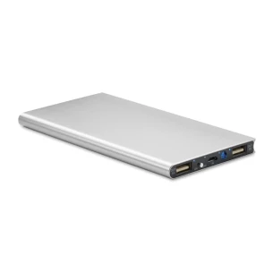 Power banka 8000mAh - POWERFLAT8 - Stříbrná