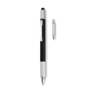 Vodováha s pravítkem - TOOLPEN - černá