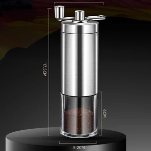 Mlýnek na kávu Aroma - stříbrný