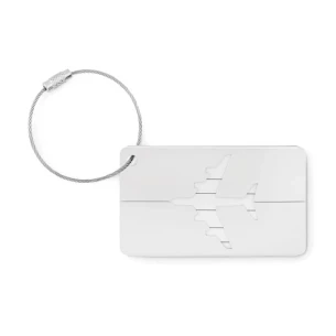 Visačka na zavazadlo FLY TAG - stříbrná matná