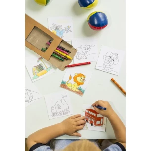 Sada omalovánek, pastelky | Hadley - neutrální