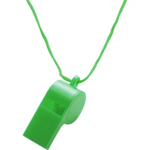 Píšťalka s provázkem - zelená