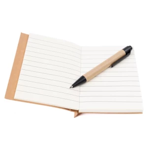 Poznámkový blok Eco1 s perem - černý