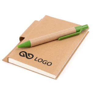 Poznámkový blok Eco1 s perem - černý