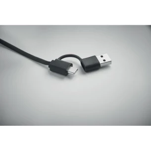 60 W zatahovací nabíjecí kabel - LINEA - černý
