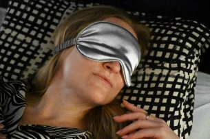 Šátek na oči VELURO - šedý