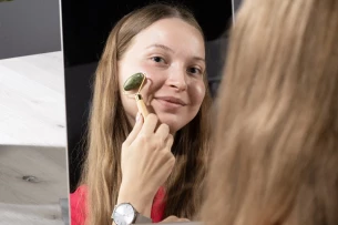 Váleček na obličej BELLEZA - olivový