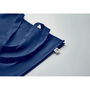 BENTE COLOUR taška z organické bavlny - modrá