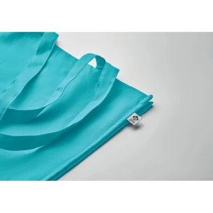 BENTE COLOUR taška z organické bavlny - Tyrkysová