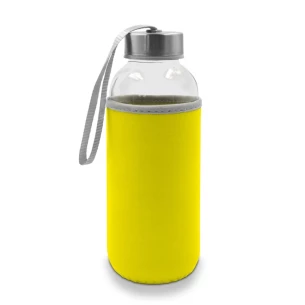 Skleněná láhev 420 ml Bob – žlutá
