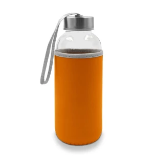 Skleněná láhev Bob o objemu 420 ml – oranžová