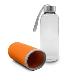 Skleněná láhev Bob o objemu 420 ml – oranžová