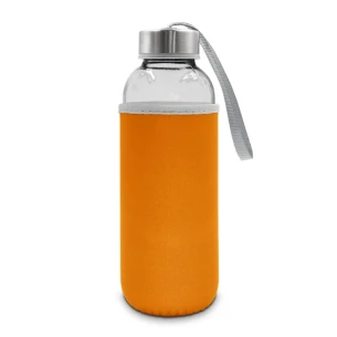 Skleněná láhev Bob o objemu 420 ml – oranžová