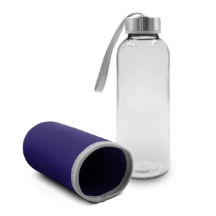 Skleněná láhev Bob, 420 ml – fialová