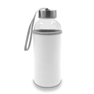 Skleněná láhev Bob, 420 ml – bílá