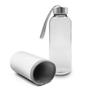 Skleněná láhev Bob, 420 ml – bílá