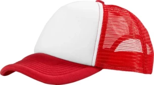 Kšiltovka Trucker - Červená/bílá