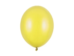 Metalizovaný balón 30 cm - žlutý