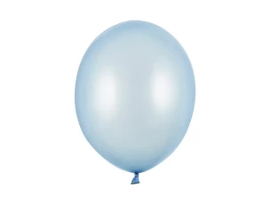 Metalizovaný balonek 30 cm - světle modrý