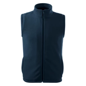 Unisex fleecová vesta - tmavě modrá