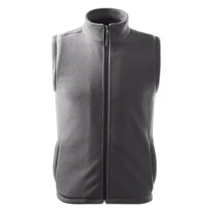 Unisex fleecová vesta - tmavě šedá