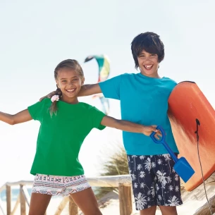 Dětské tričko FOTL ValueWeight - Dark Grey Melange