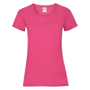 Dámské tričko FOTL Lady-Fit ValueWeight - růžové