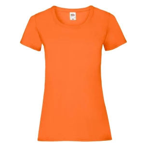 Dámské tričko FOTL Lady-Fit ValueWeight - oranžové