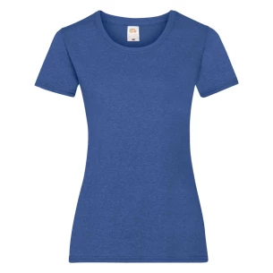 Dámské tričko FOTL Lady-Fit ValueWeight - Blue Melange