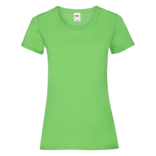 Dámské tričko FOTL Lady-Fit ValueWeight - limetkově zelené